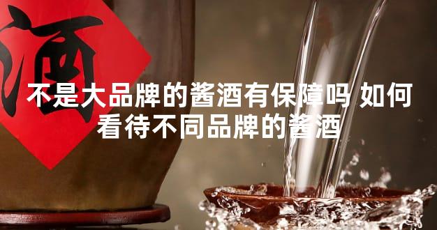 不是大品牌的酱酒有保障吗 如何看待不同品牌的酱酒